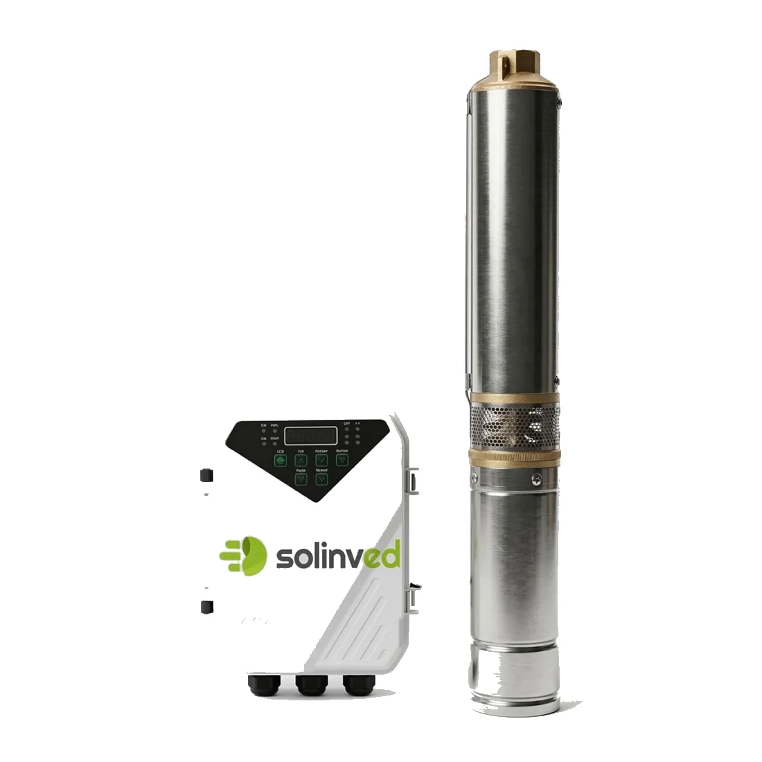 Solinved 4000 W 4" AC/DC Solar Dalgıç Pompa — 18 m³/saat, 168 m Basma